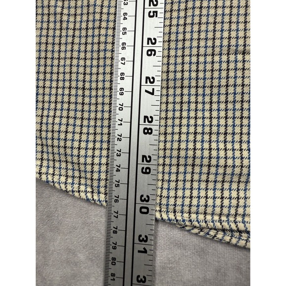 Abercrombie & Fitch Shirt Mens Medium Blue White Plaid Button Down Cotton Casual - Picture 6 of 11